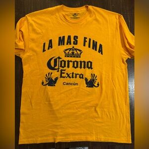 Corona La Mas Fina Yellow XL Cancun Tee